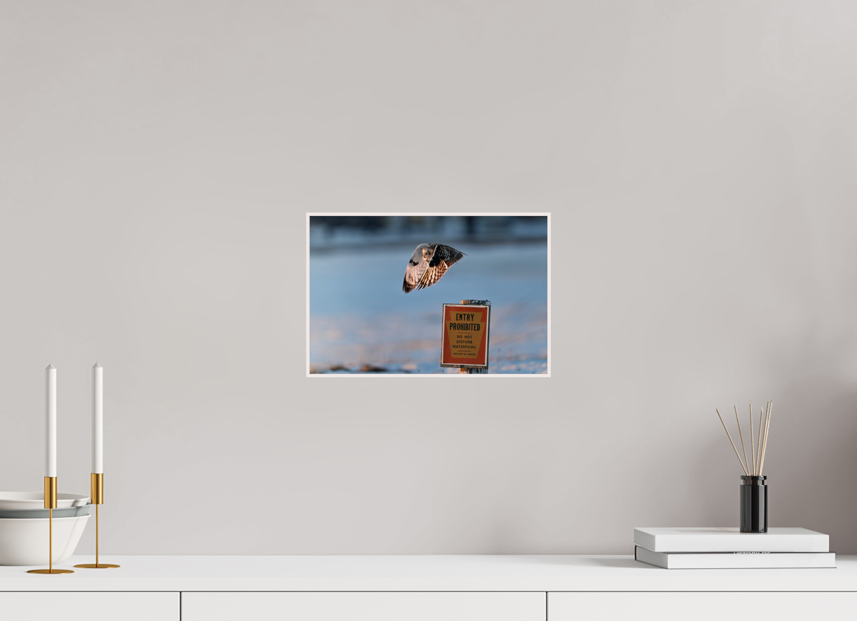 12 x 8″, Solid Wood ArtBox Frame Entry Prohibited
