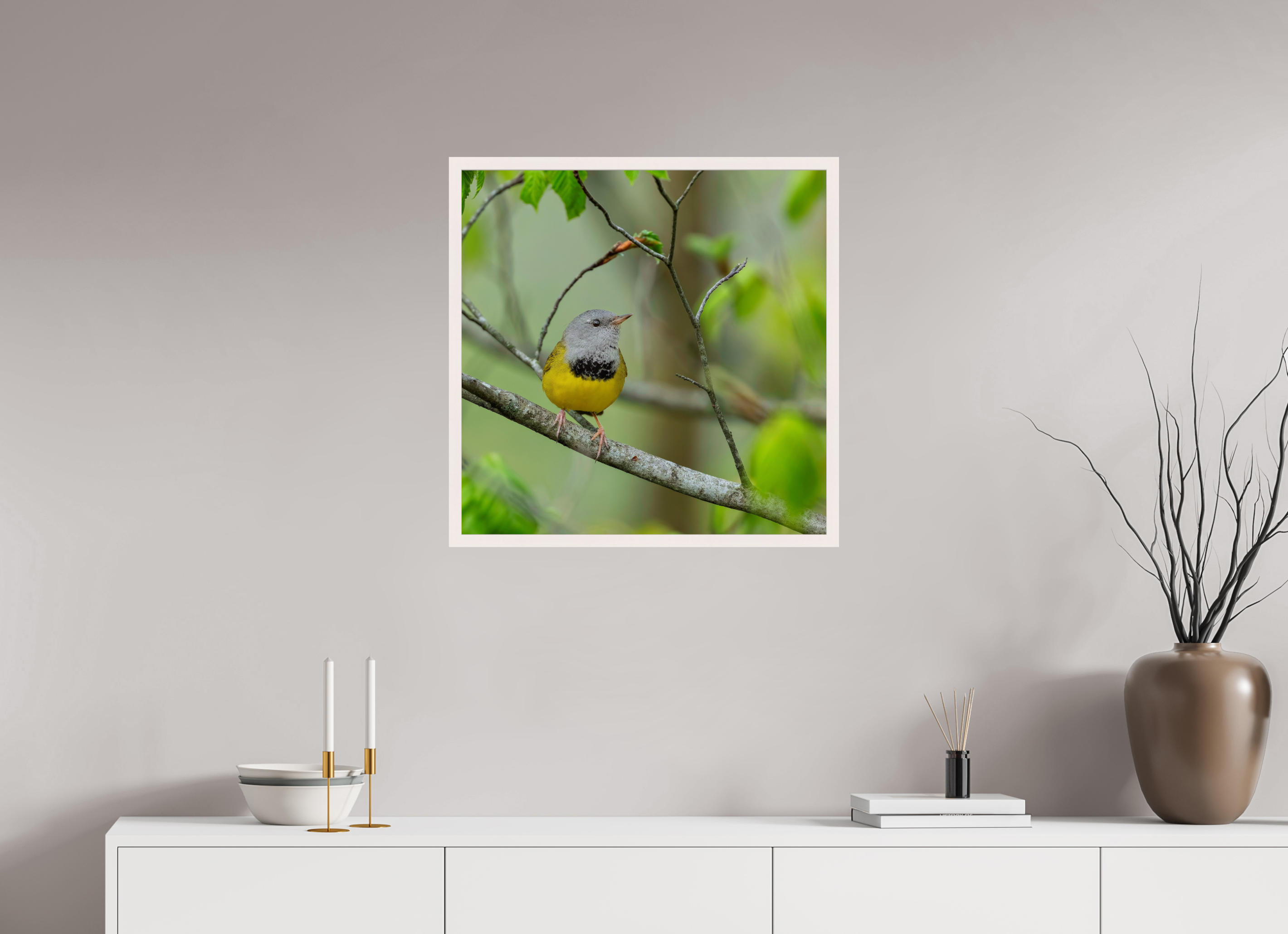 25 x 25″, Gallery Frame Good Mourning!