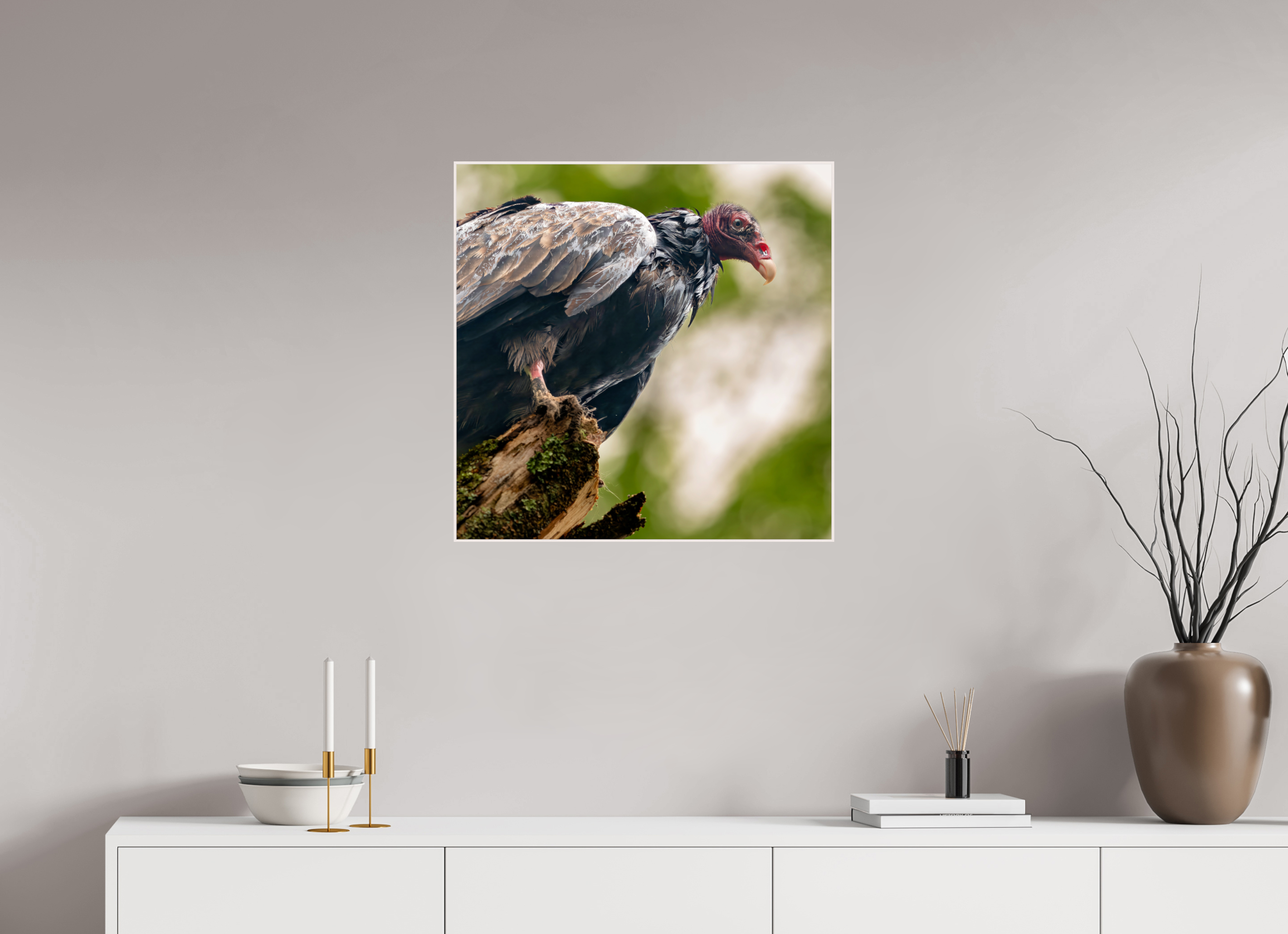 25 x 25″, Solid Wood ArtBox Frame Guardian at the Gate