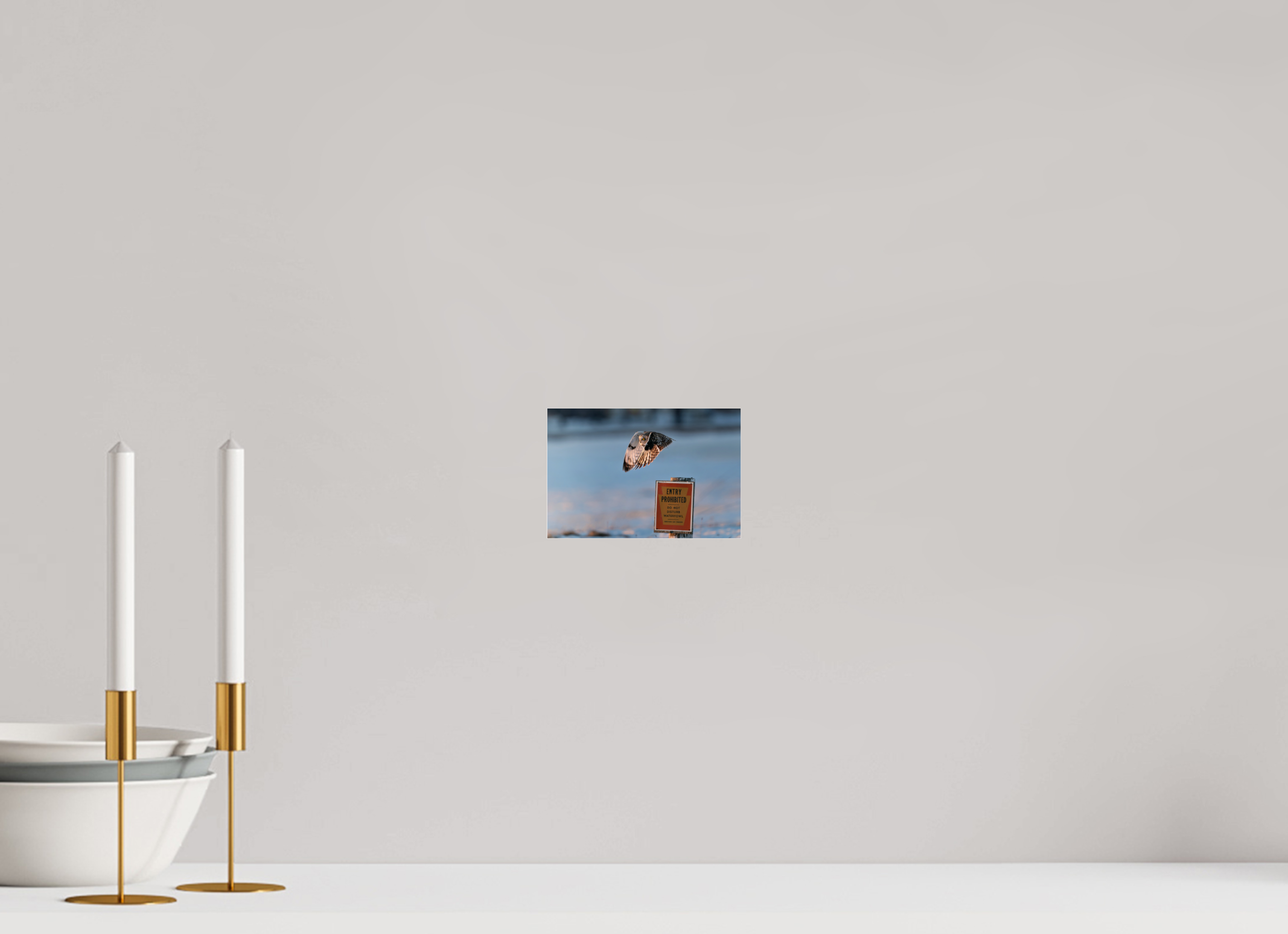 6 x 4″, Photo Print Under Acrylic Glass Entry Prohibited