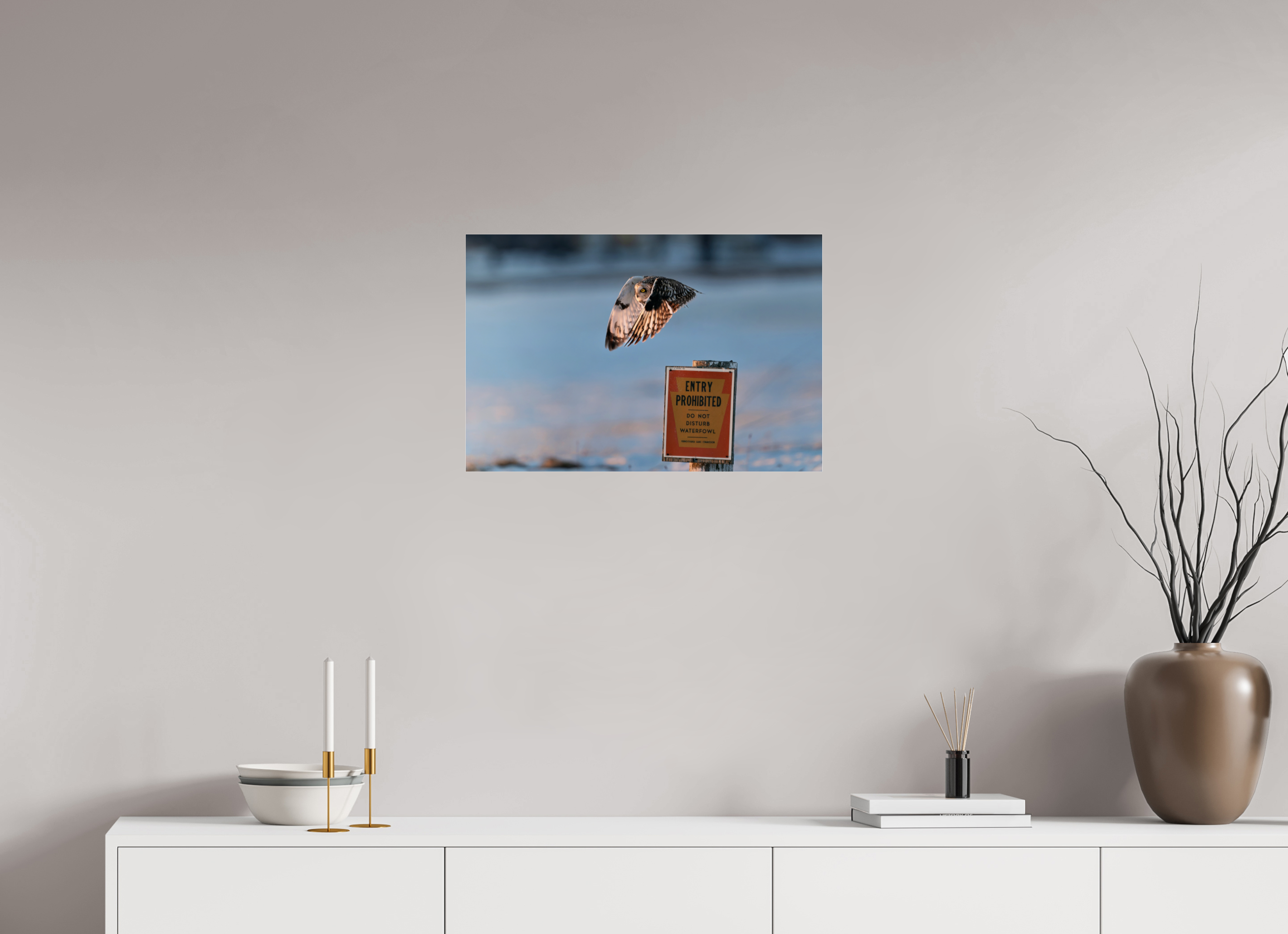 24 x 16″, Photo Print Under Acrylic Glass Entry Prohibited